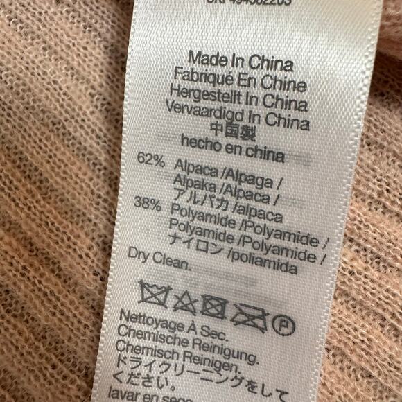 Madewell NWT Women's Size Large Lightweight Alpaca Barons Varregated Rib Sweater - Picture 13 of 13